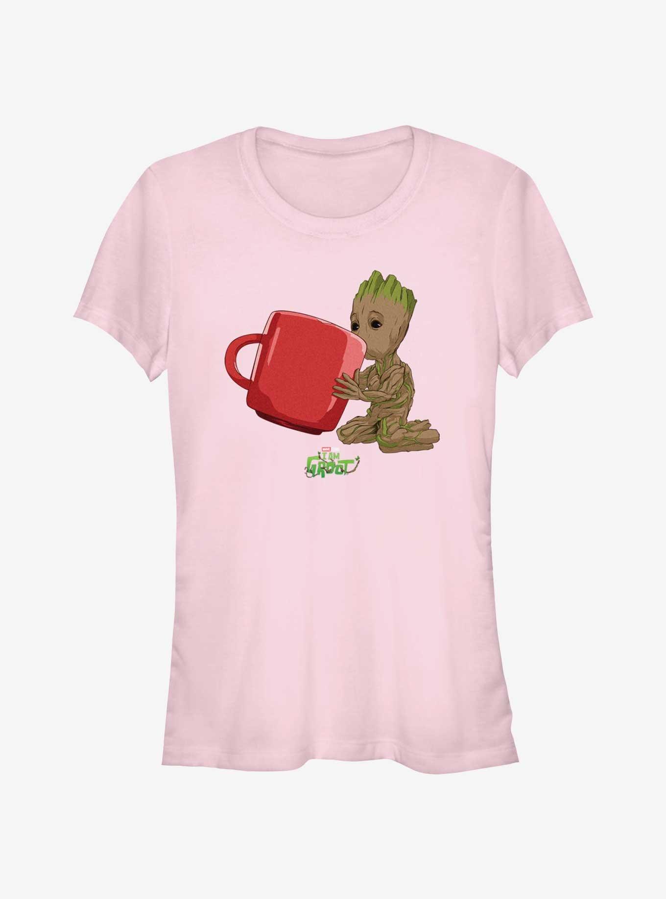 Marvel Guardians Of The Galaxy Groot Drinking Girls T-Shirt, , hi-res