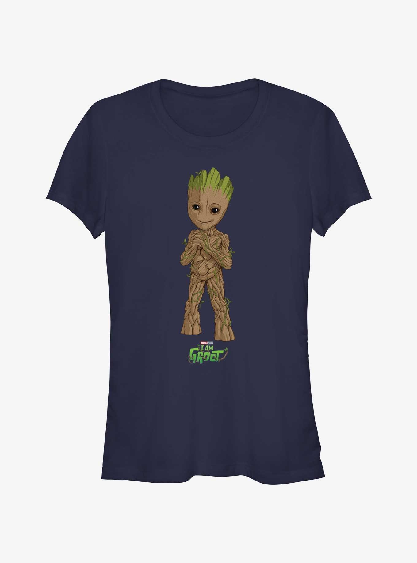Marvel Guardians Of The Galaxy Cute Groot Girls T-Shirt, NAVY, hi-res