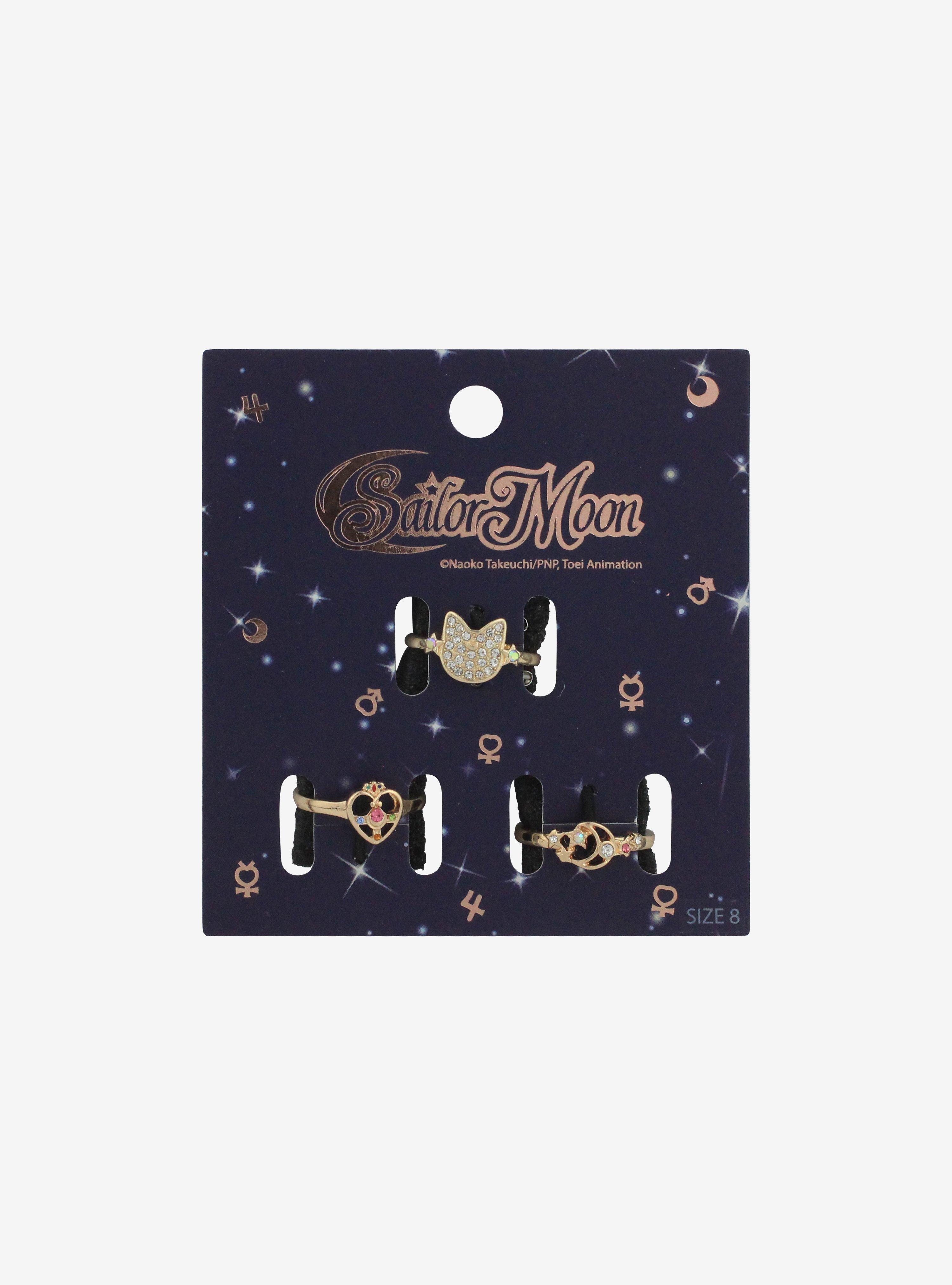 Sailor Moon Cosmic Heart Compact Ring Set