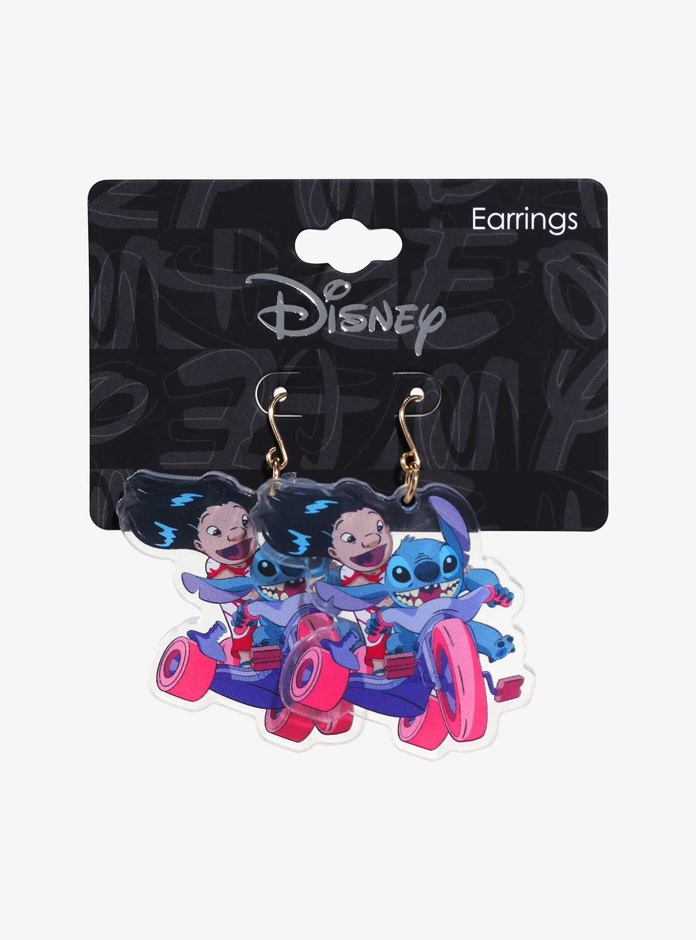 Disney Lilo & Stitch Tricycle Drop Earrings, , hi-res