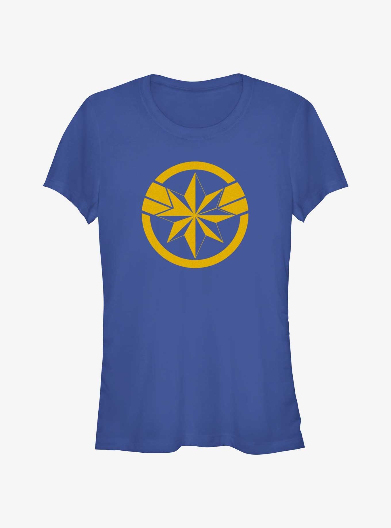 Marvel The Marvels Captain Marvel Insignia Girls T-Shirt, , hi-res
