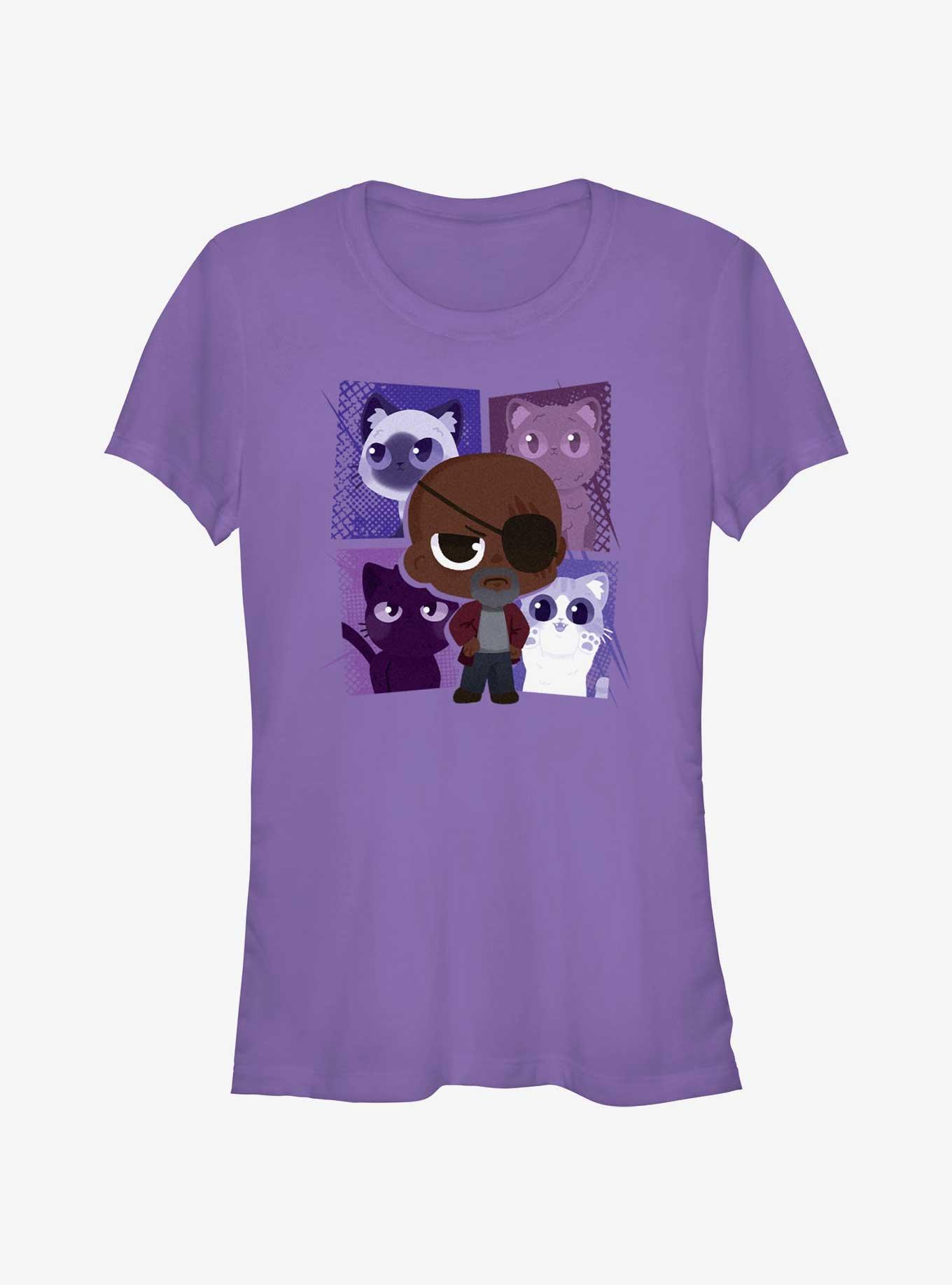 Marvel The Marvels Nick Fury and His Flerkens Girls T-Shirt, , hi-res