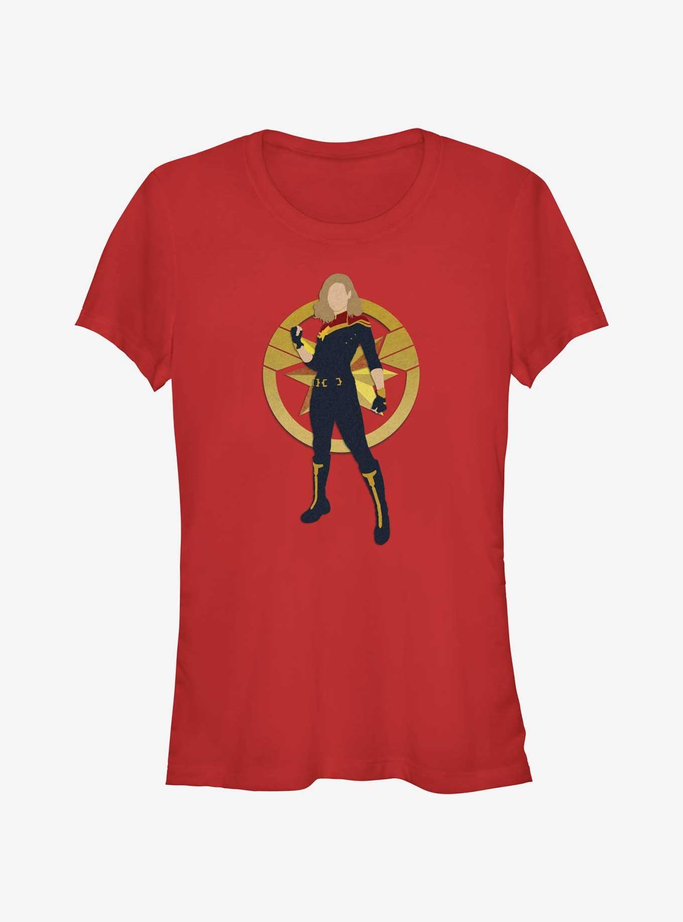 Marvel The Marvels Captain Marvel Silhouette Girls T-Shirt, , hi-res