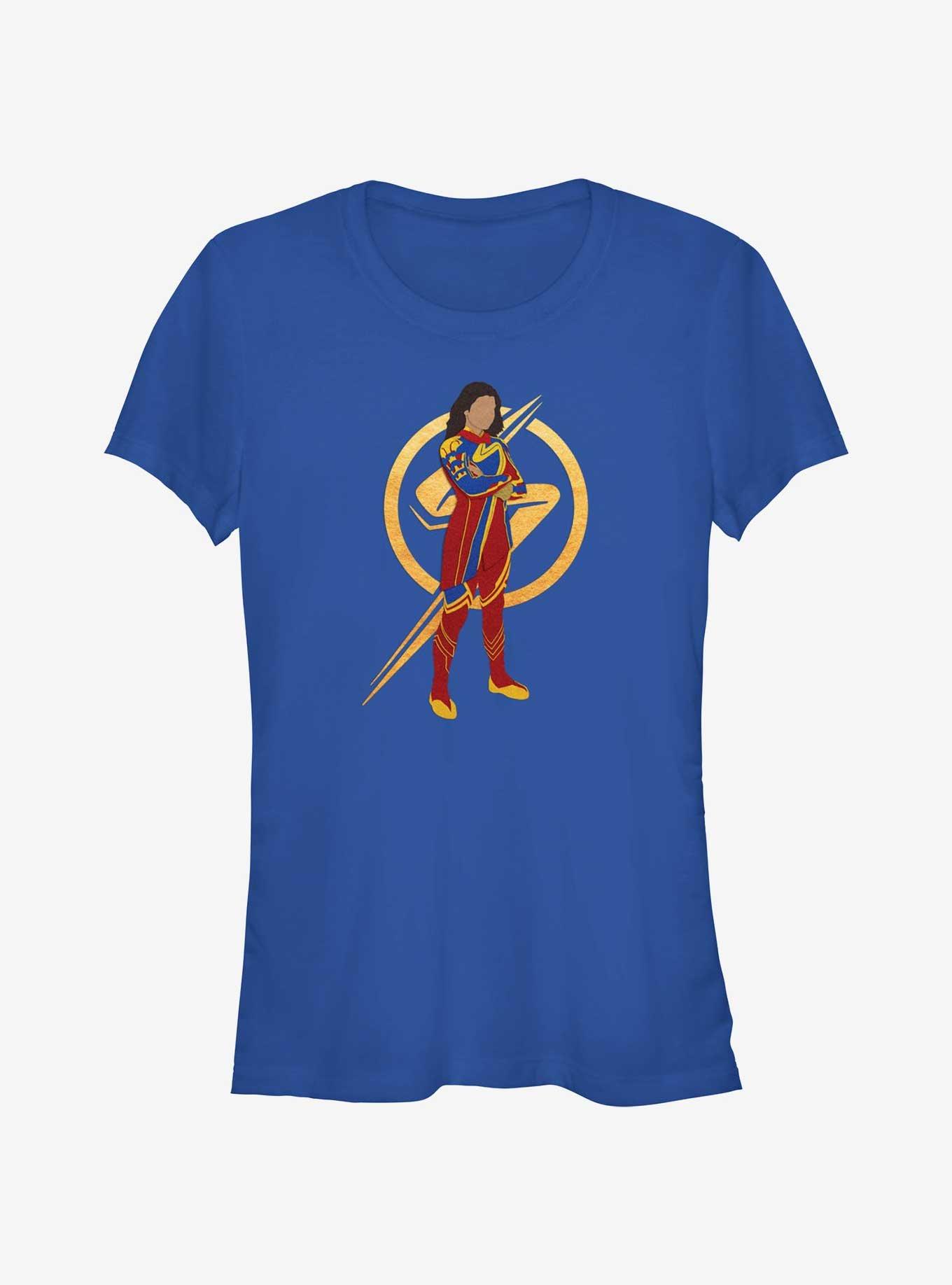 Marvel The Marvels Ms. Marvel Silhouette Girls T-Shirt