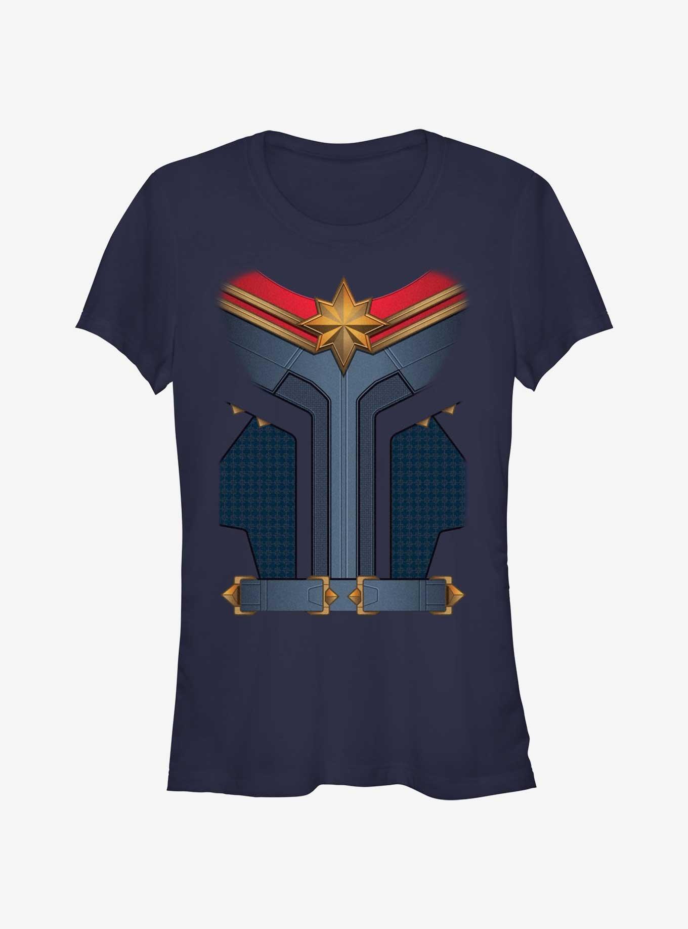 Marvel The Marvels Captain Marvel Costume Girls T-Shirt, , hi-res