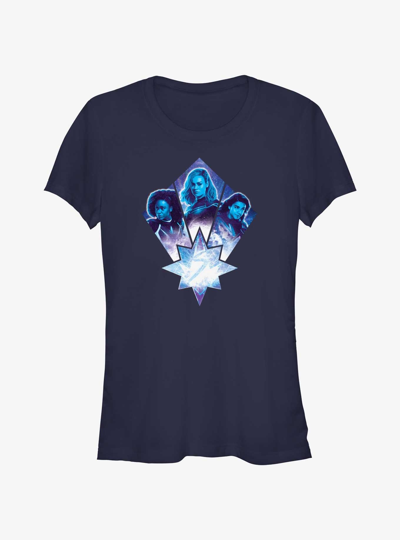 Marvel The Marvels Trio Team Badge Girls T-Shirt, , hi-res