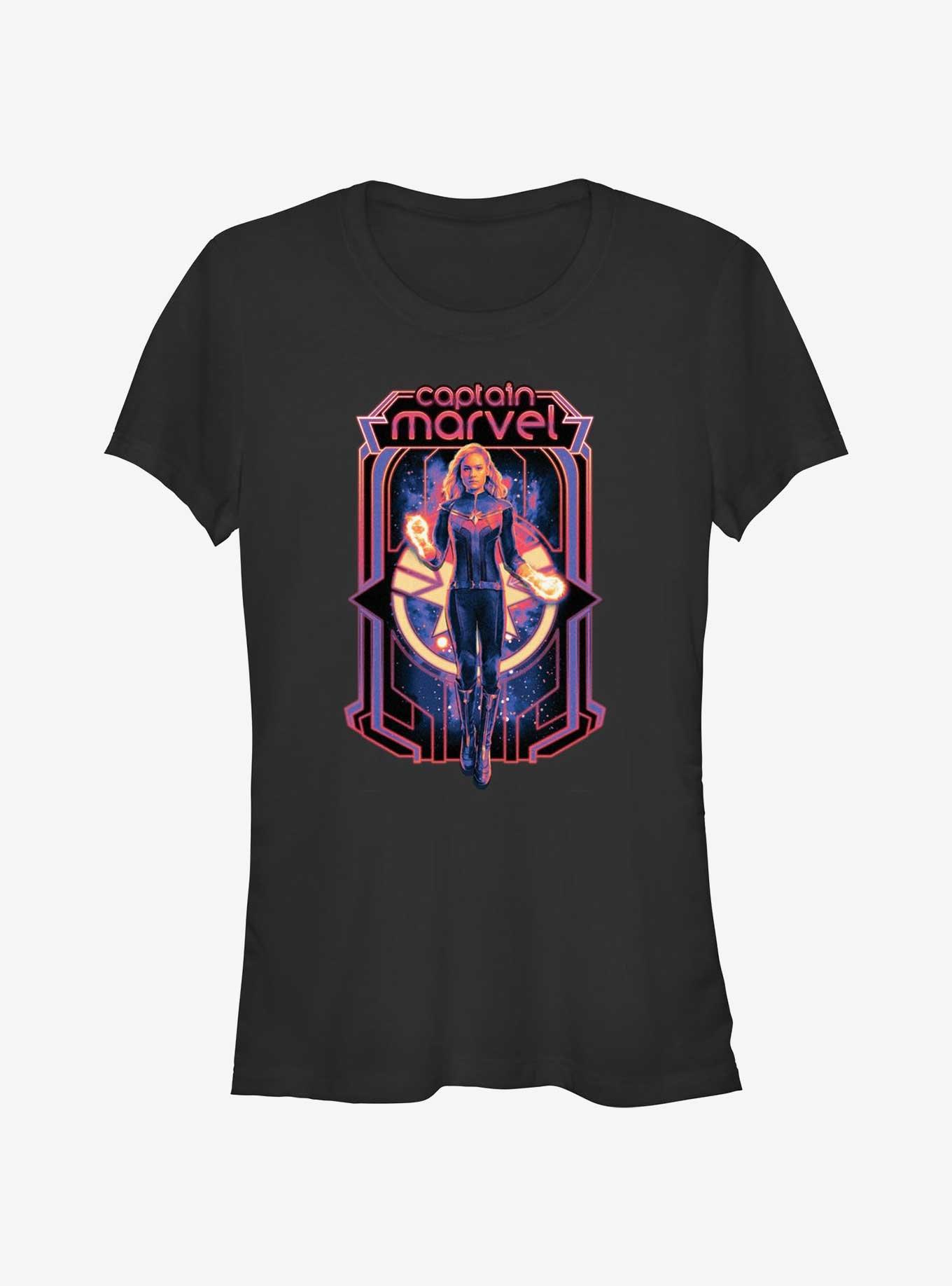 Marvel The Marvels Captain Marvel Poster Girls T-Shirt, , hi-res