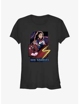 Marvel The Marvels Ms. Marvel Badge Girls T-Shirt, , hi-res