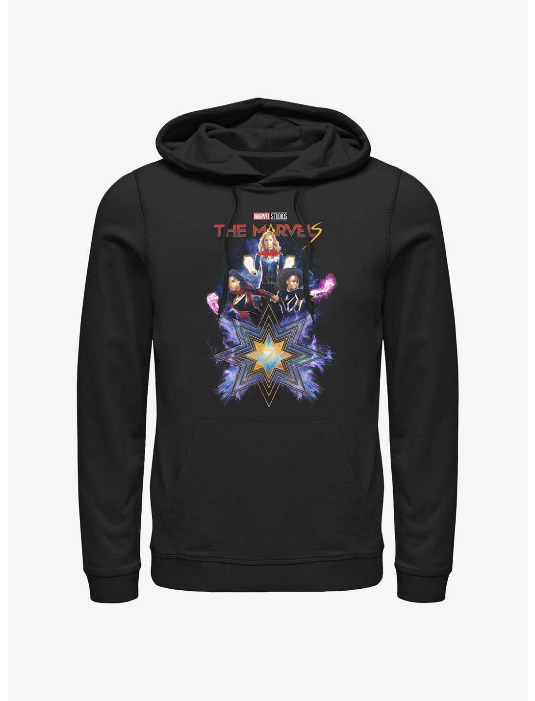 Marvel The Marvels Fabulous Marvels Hoodie Hot Topic Web Exclusive, BLACK, hi-res