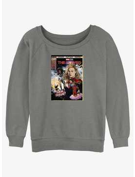 Marvel The Marvels Comic Book Cover Girls Slouchy Sweatshirt Hot Topic Web Exclusive, , hi-res