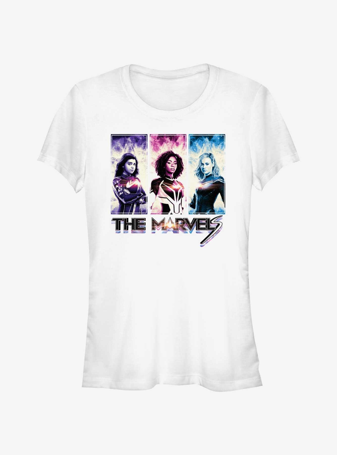 Marvel The Marvels Box-Up Girls T-Shirt, WHITE, hi-res