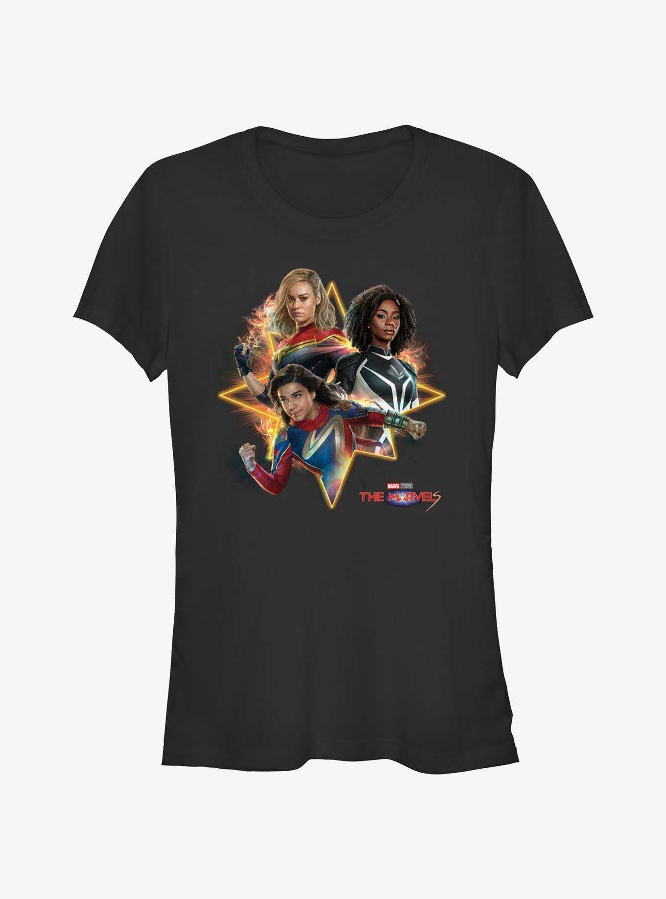 Marvel The Marvels Trio Logo Girls T-Shirt, , hi-res