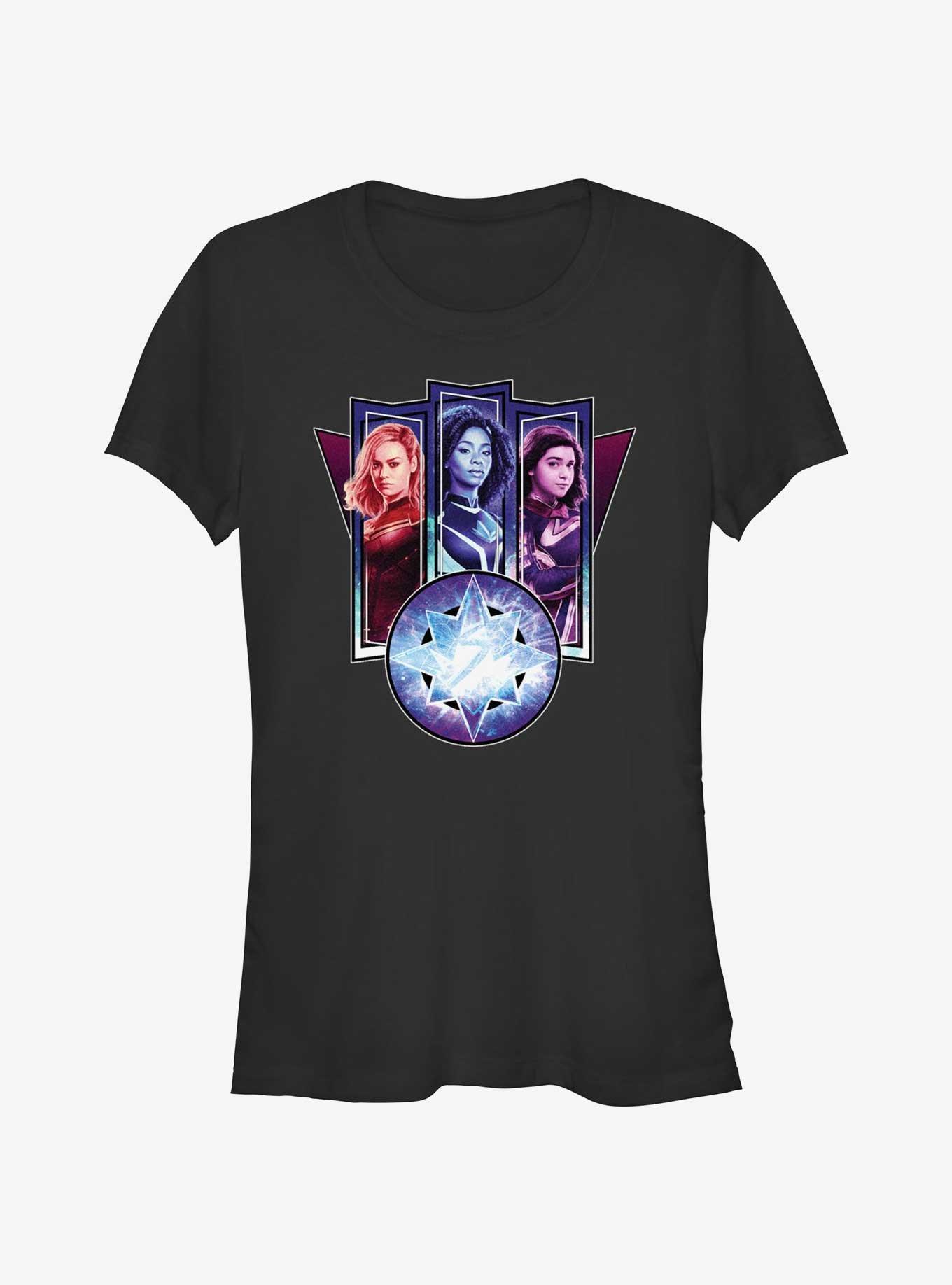 Marvel The Marvels Trio Logo Girls T-Shirt