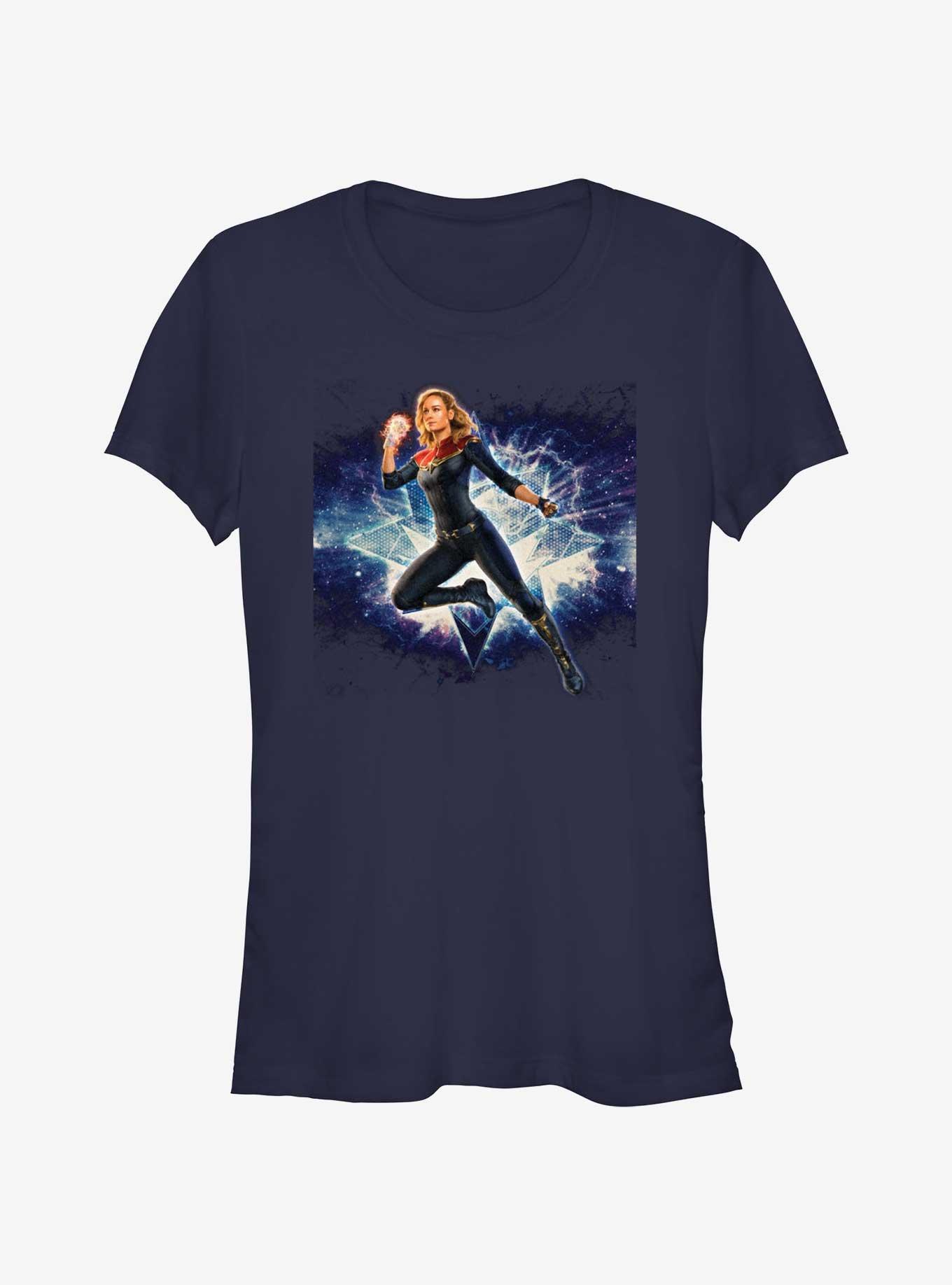 Marvel The Marvels Galactic Hero Captain Marvel Girls T-Shirt, , hi-res