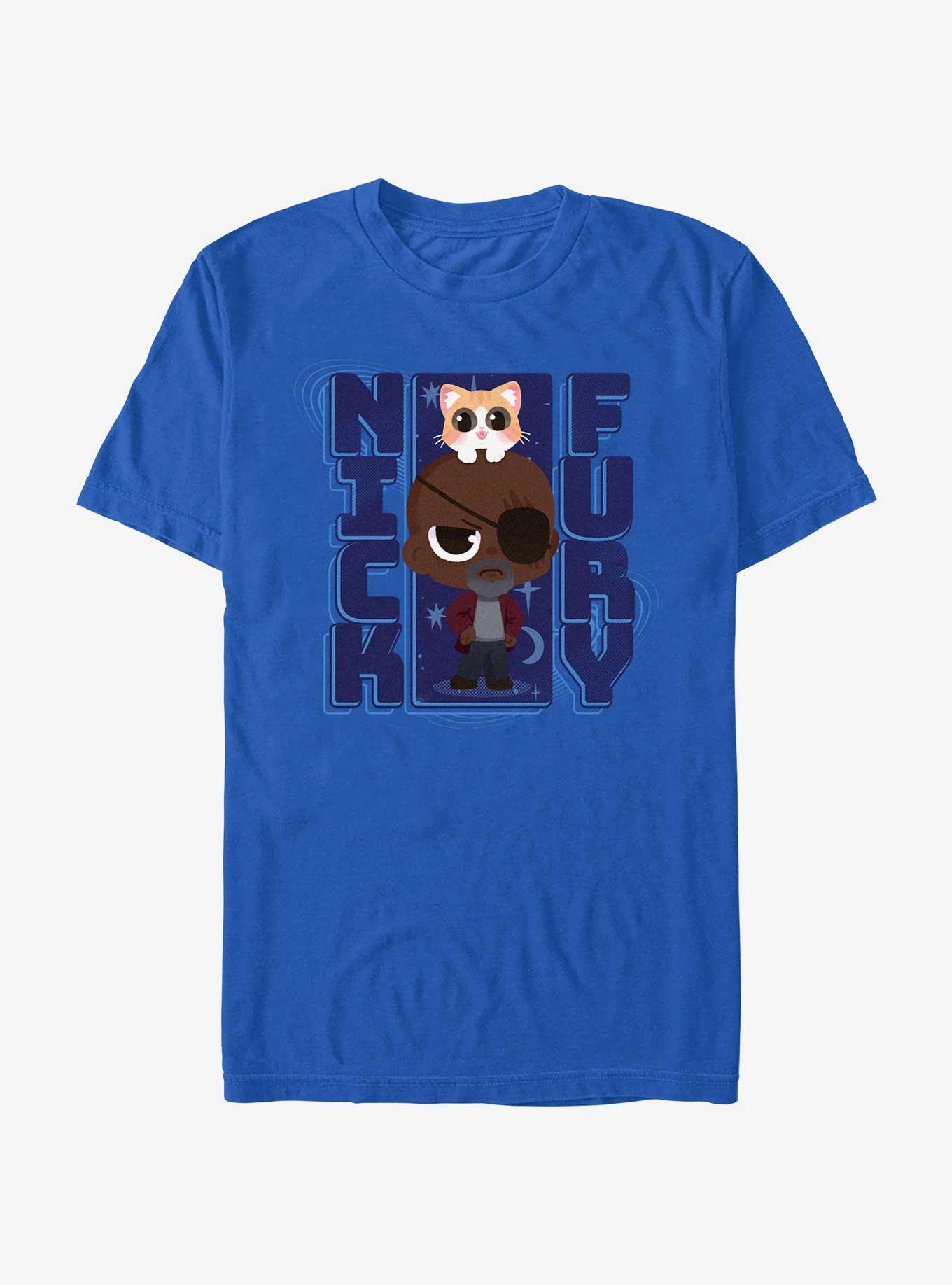 Marvel The Marvels Chibi Nick Fury T-Shirt