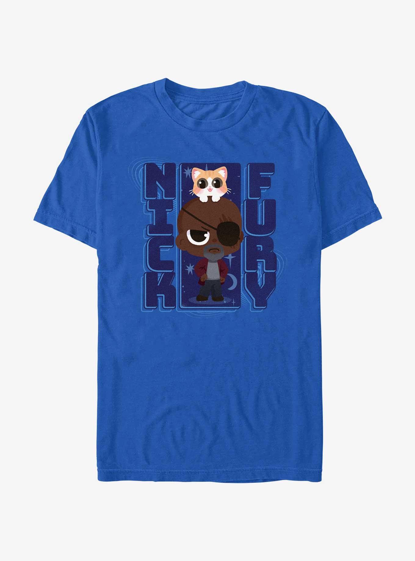Marvel The Marvels Chibi Nick Fury T-Shirt, , hi-res