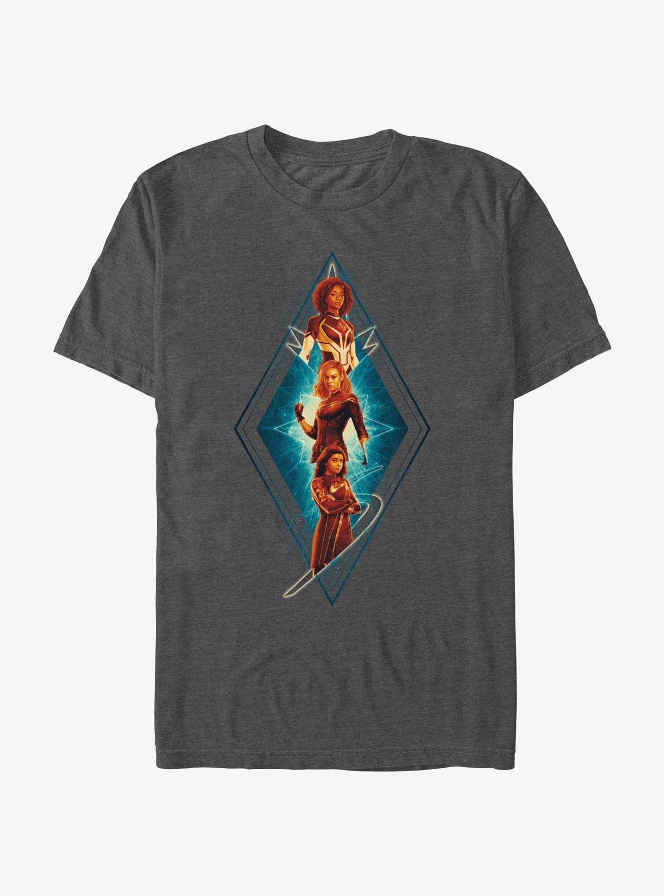 Marvel The Marvels Totem Team T-Shirt, CHAR HTR, hi-res