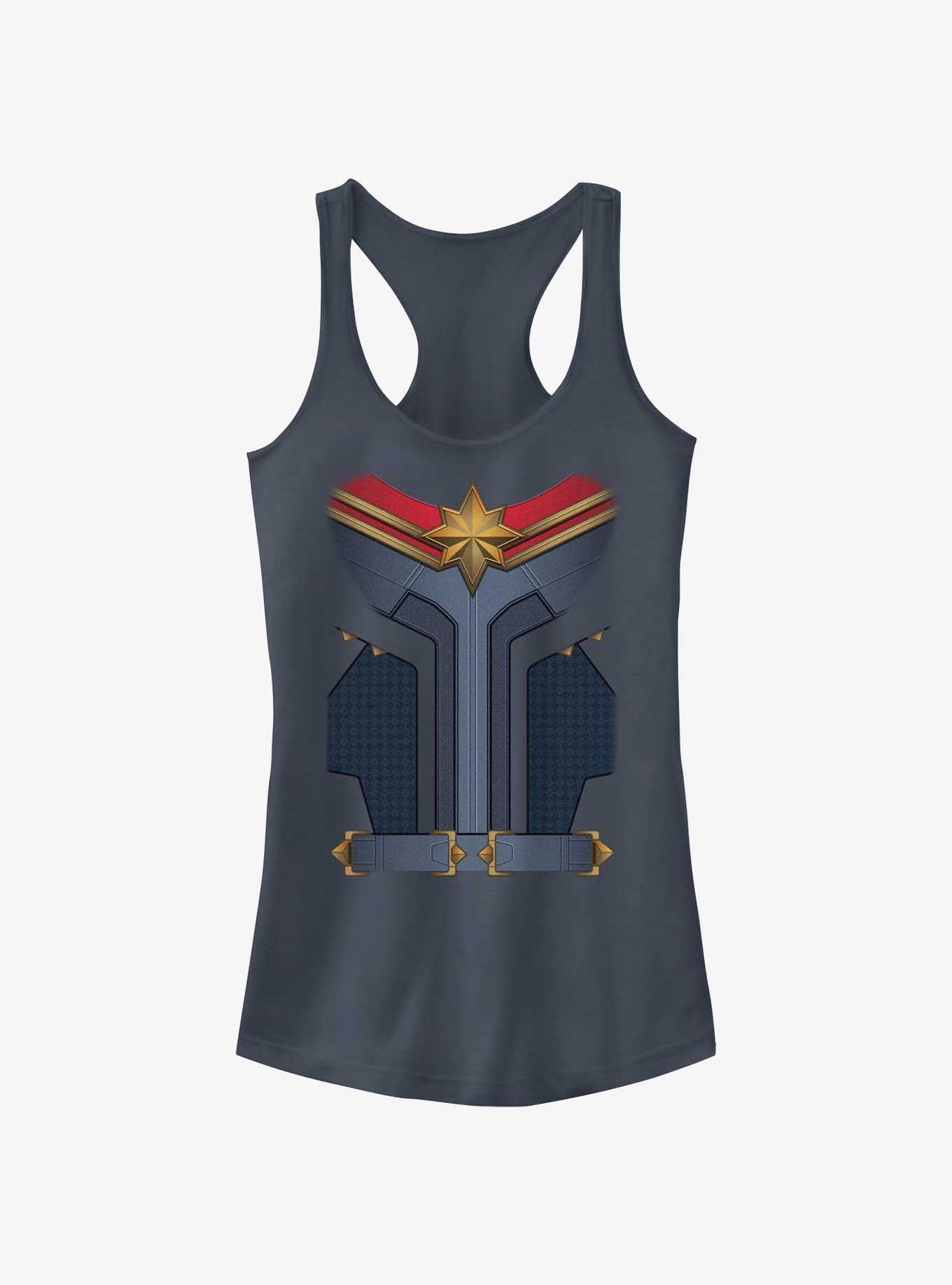 Marvel The Marvels Captain Marvel Costume Girls Tank, , hi-res