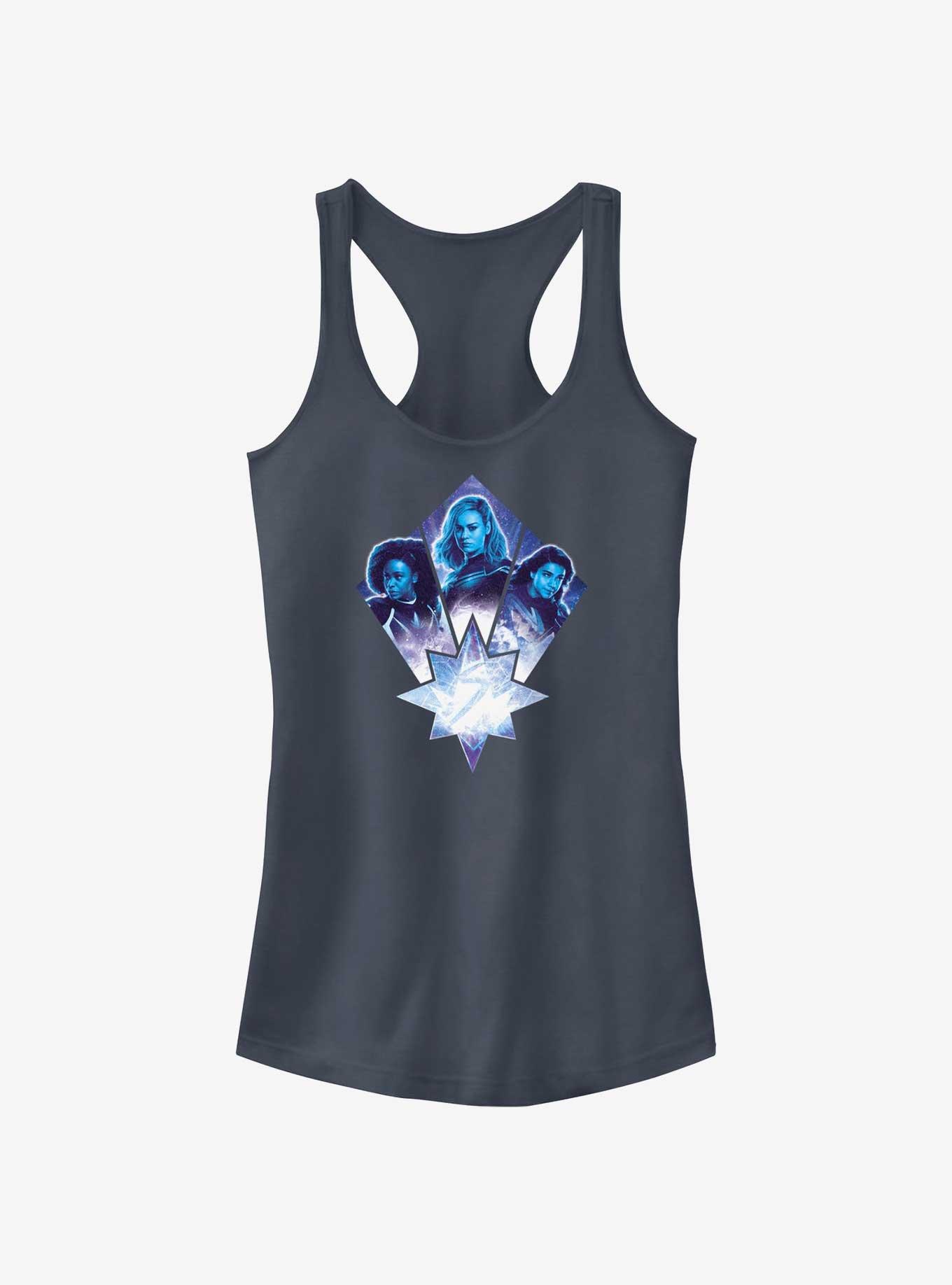 Marvel The Marvels Trio Team Badge Girls Tank