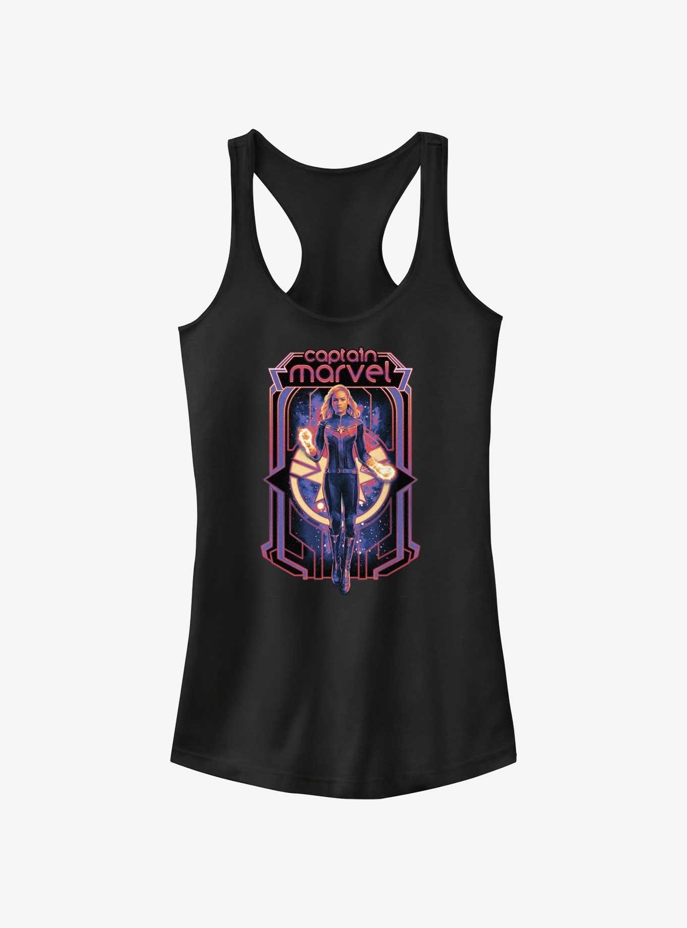 Marvel The Marvels Captain Marvel Poster Girls Tank, , hi-res