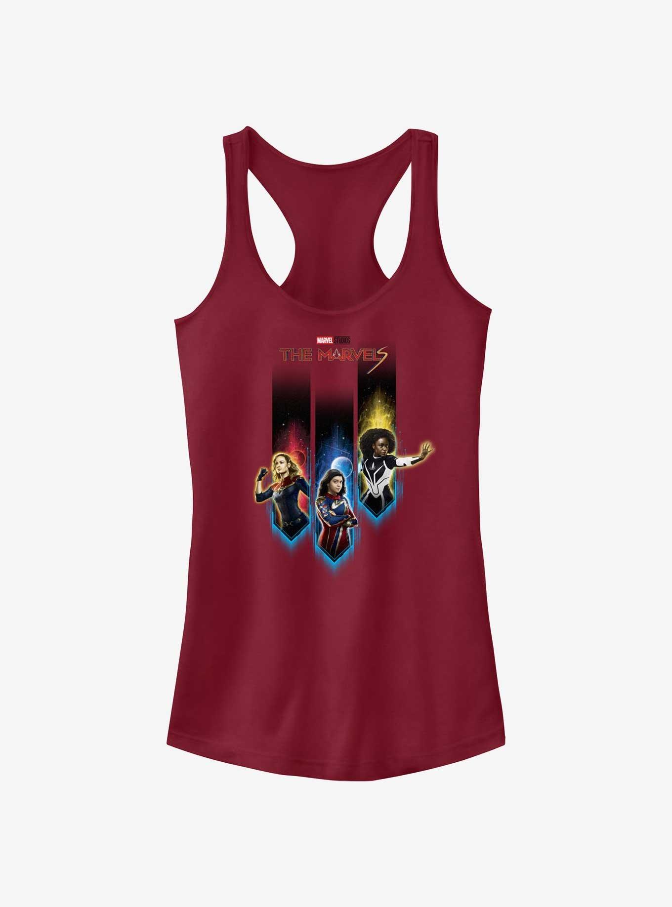 Marvel The Marvels Interplanetary Heroes Girls Tank, SCARLET, hi-res