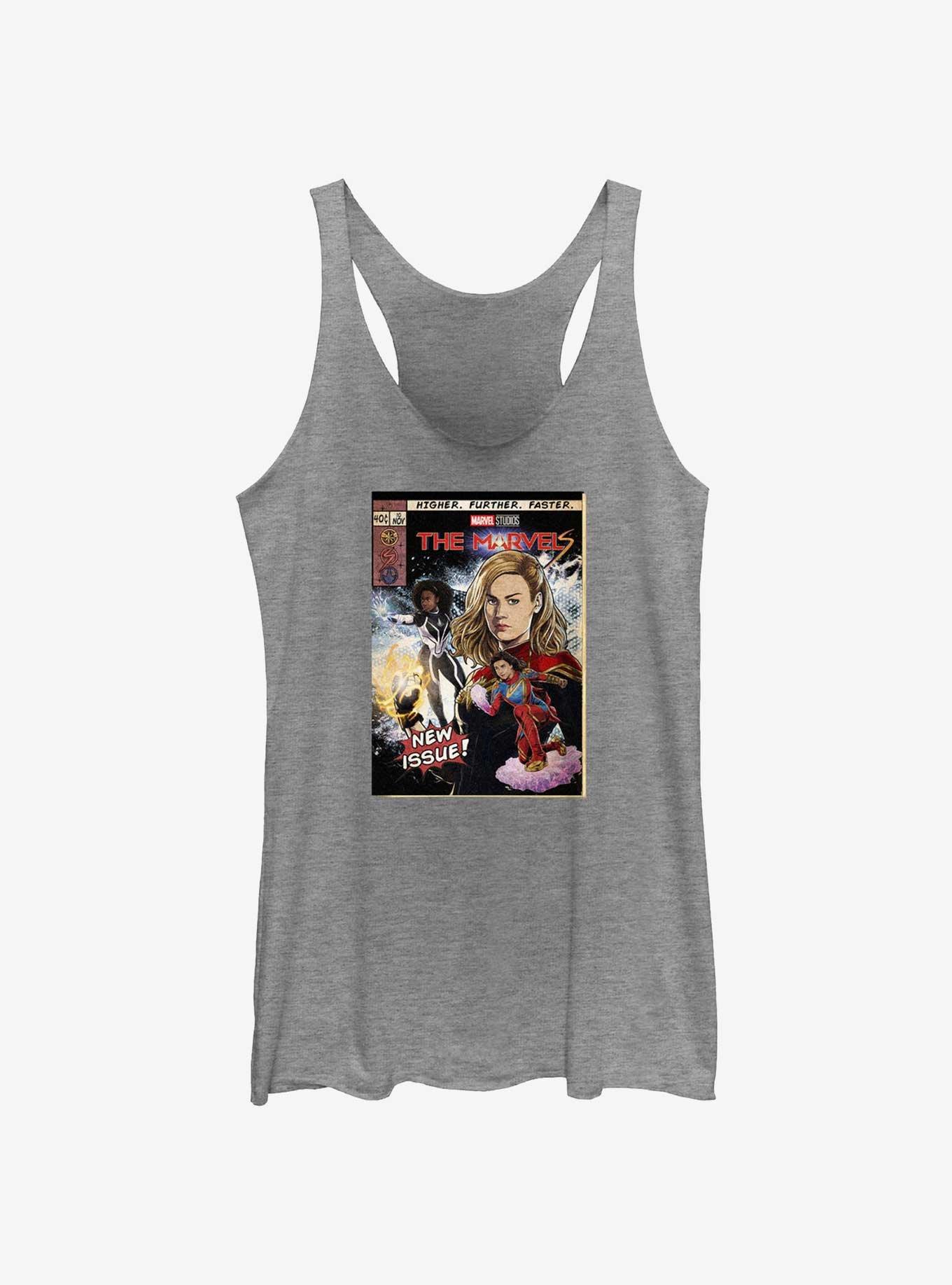 Marvel The Marvels Comic Book Cover Girls Tank Hot Topic Web Exclusive, , hi-res