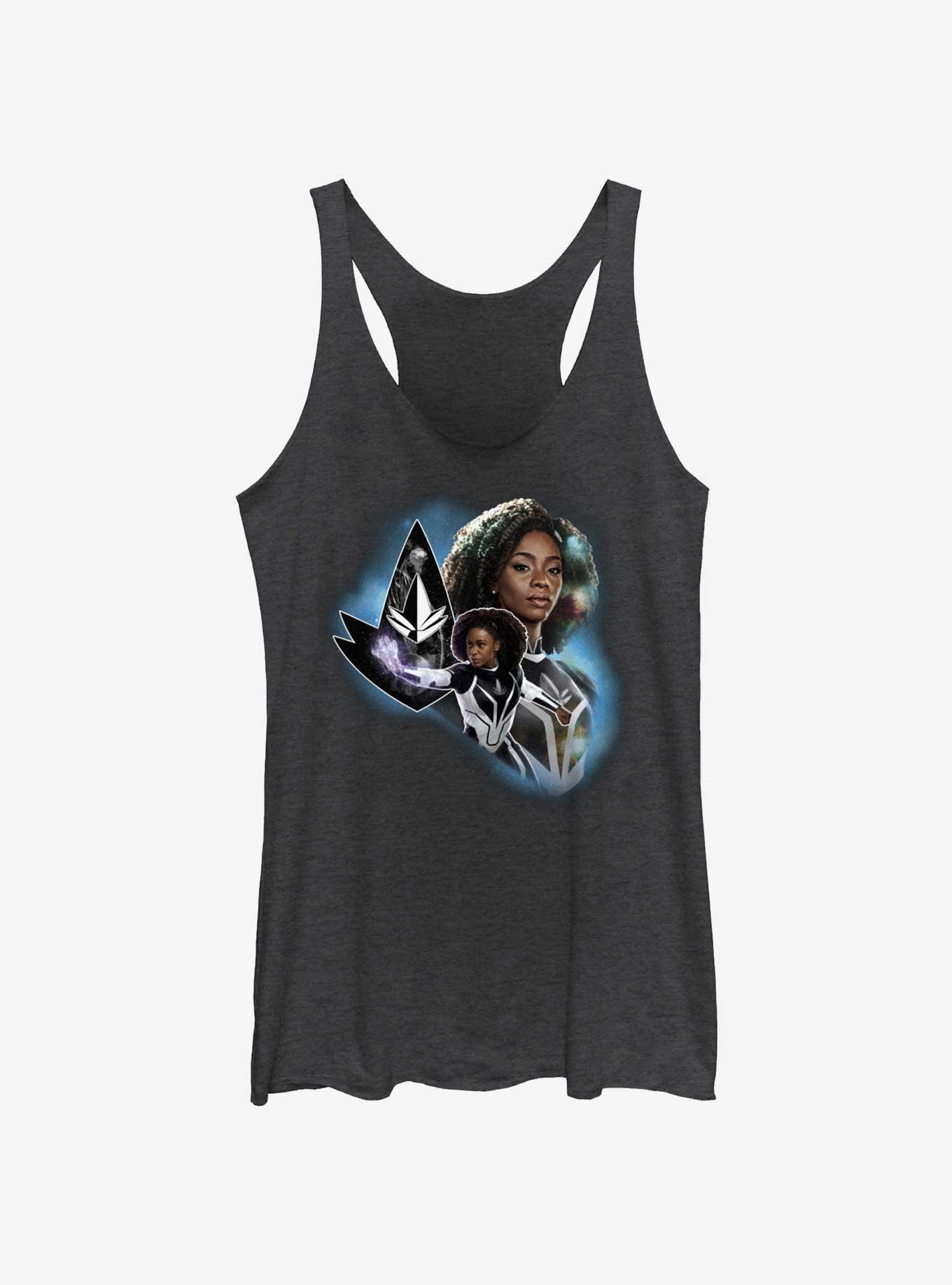 Marvel The Marvels Photon Hero Bust Girls Tank, BLK HTR, hi-res