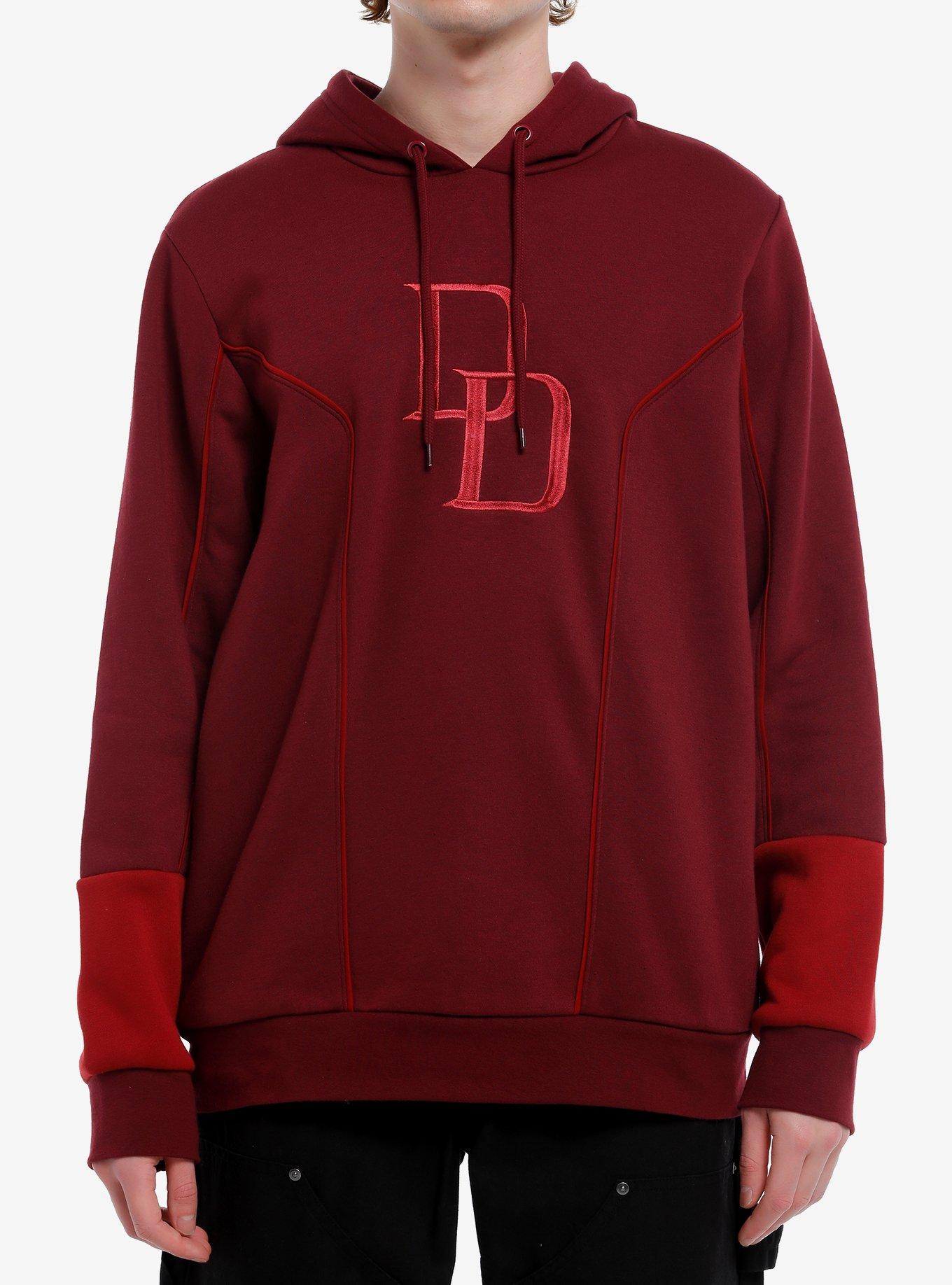 Our Universe Marvel Daredevil Hoodie Our Universe Exclusive, BURGUNDY, hi-res