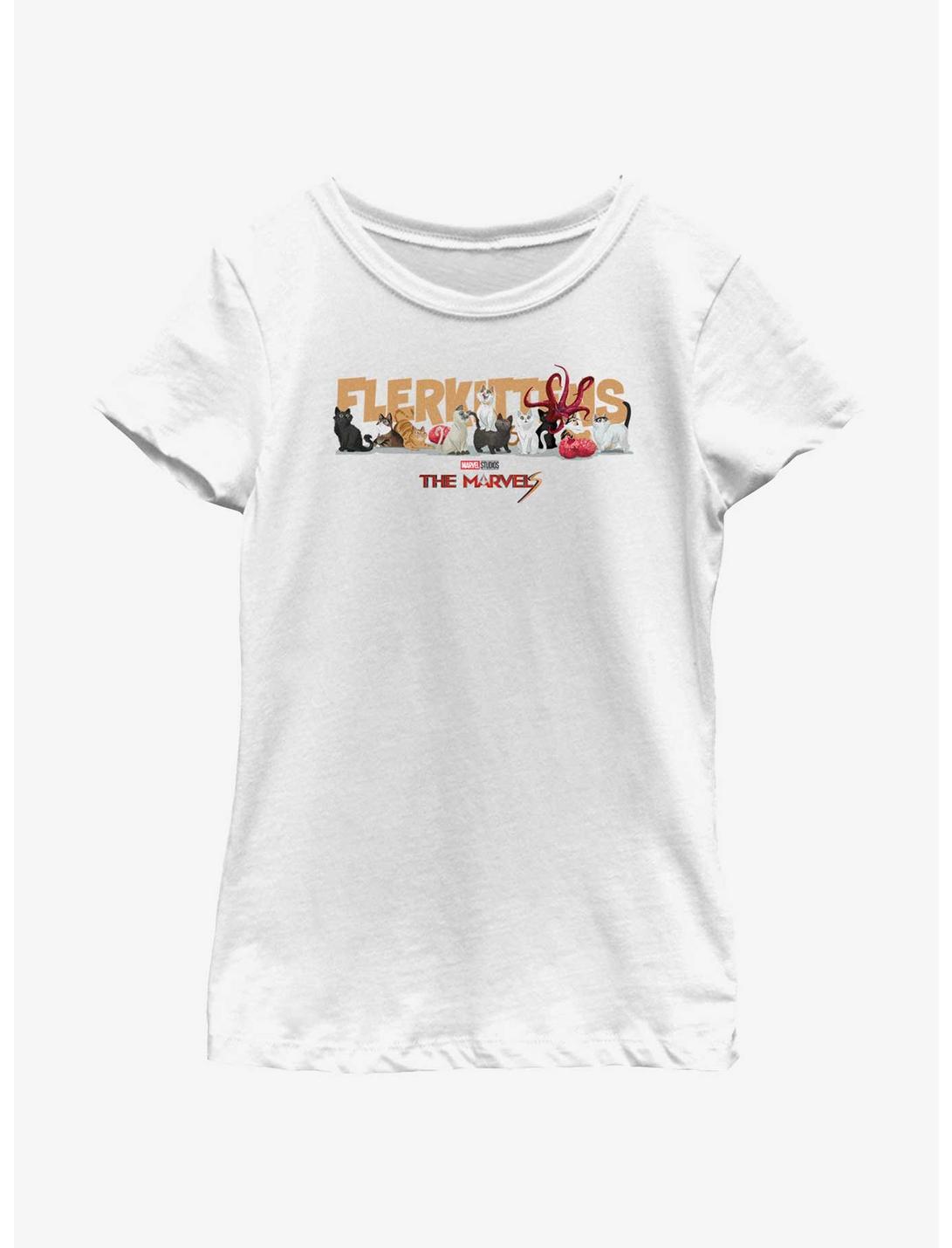 Marvel The Marvels Flerkittens Youth Girls T-Shirt, WHITE, hi-res