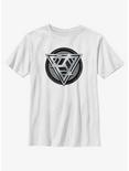 Marvel The Marvels Kree Empire Logo Youth T-Shirt, WHITE, hi-res