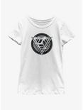 Marvel The Marvels Kree Empire Logo Youth Girls T-Shirt, WHITE, hi-res