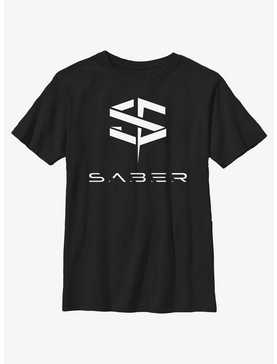 Marvel The Marvels Saber Logo Youth T-Shirt, , hi-res
