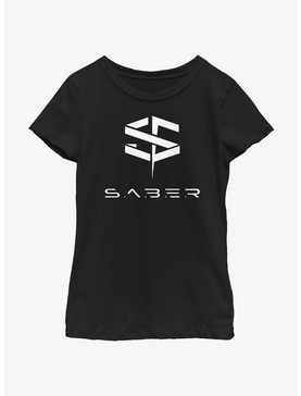 Marvel The Marvels Saber Logo Youth Girls T-Shirt, , hi-res