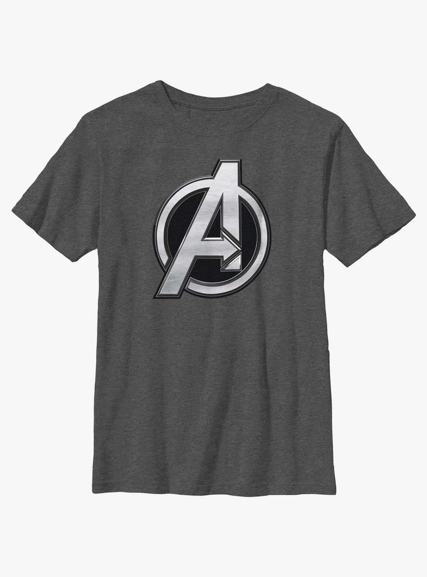 Marvel The Marvels Avengers Logo Youth T-Shirt, , hi-res