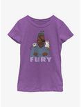 Marvel The Marvels Flerken Fury Youth Girls T-Shirt, PURPLE BERRY, hi-res