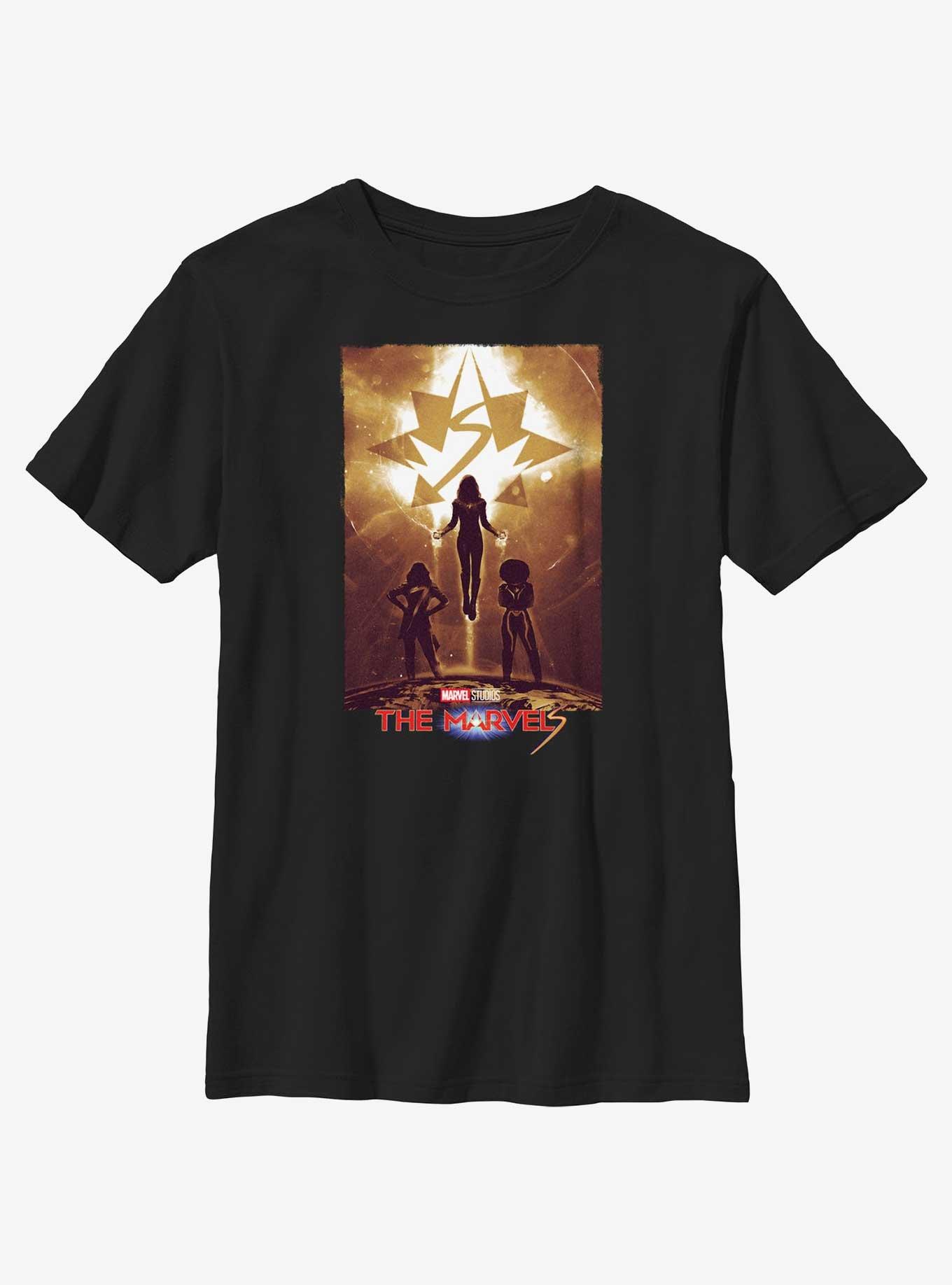 Marvel The Marvels Rising Heroes Poster Youth T-Shirt, , hi-res