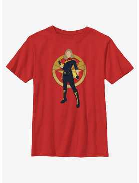 Marvel The Marvels Captain Marvel Silhouette Youth T-Shirt, , hi-res