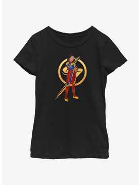Marvel The Marvels Ms. Marvel Silhouette Youth Girls T-Shirt, , hi-res