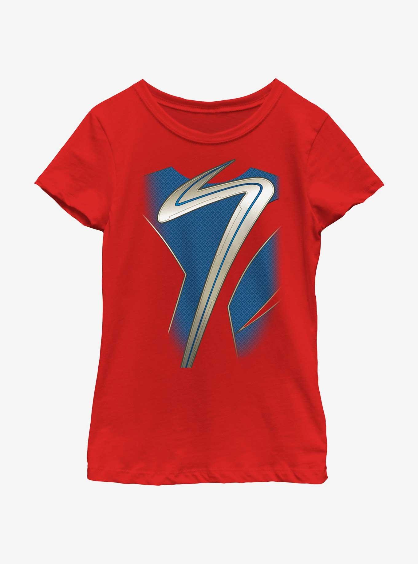 Marvel The Marvels Ms. Marvel Costume Youth Girls T-Shirt, , hi-res