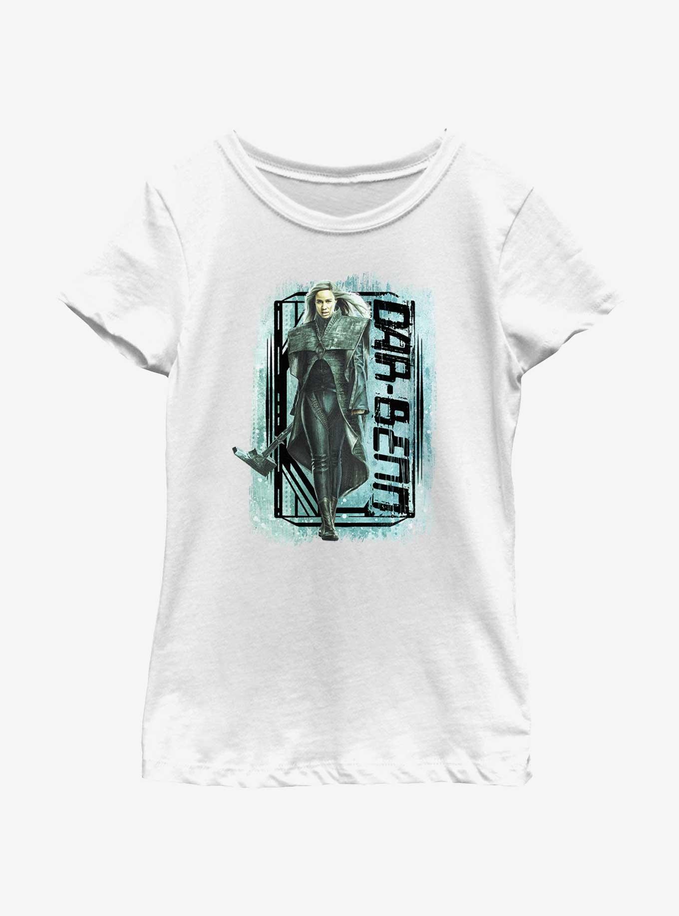 Marvel The Marvels Dar-Benn Poster Youth Girls T-Shirt, WHITE, hi-res