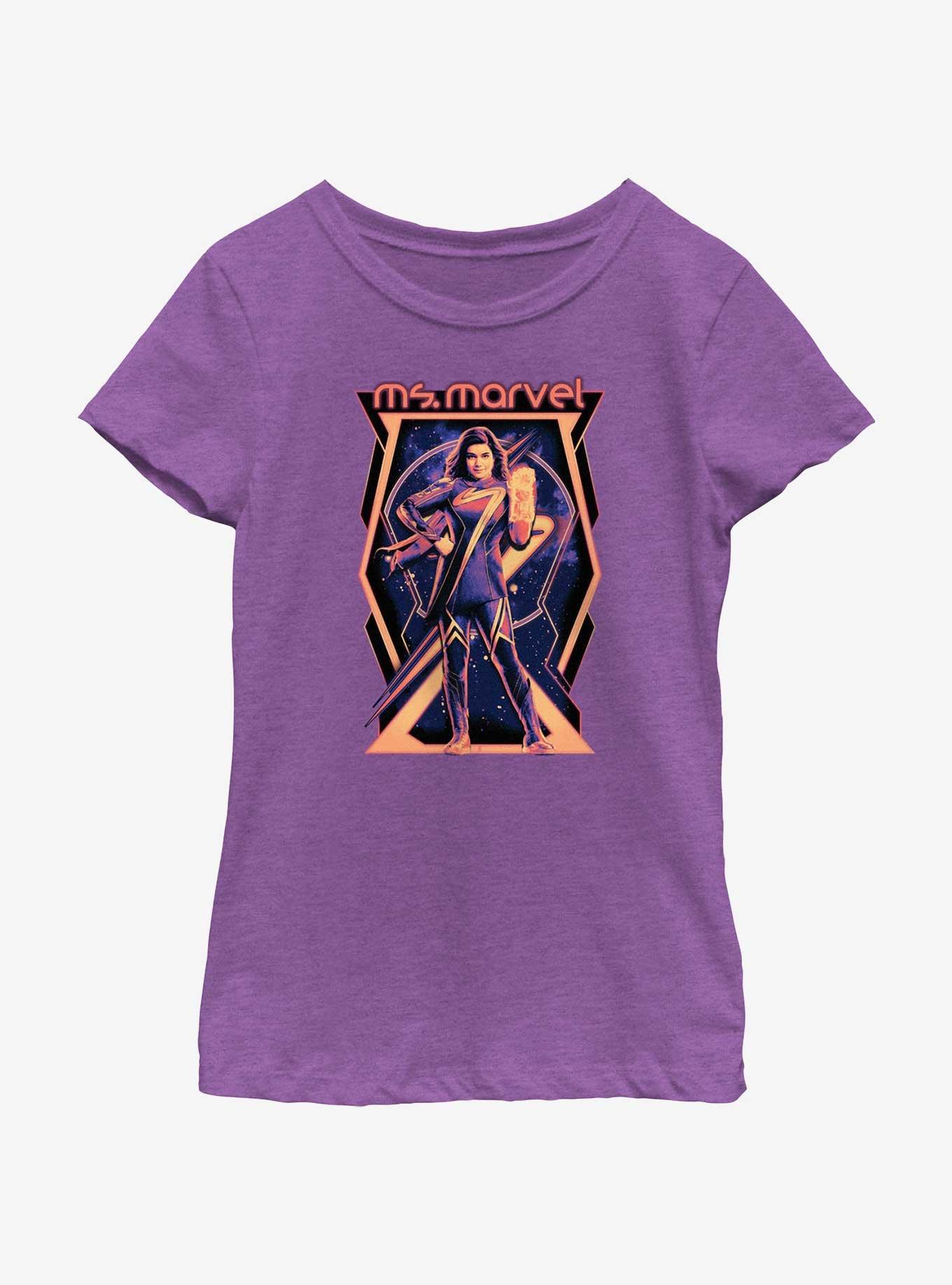 Marvel The Marvels Ms. Marvel Poster Youth Girls T-Shirt, , hi-res