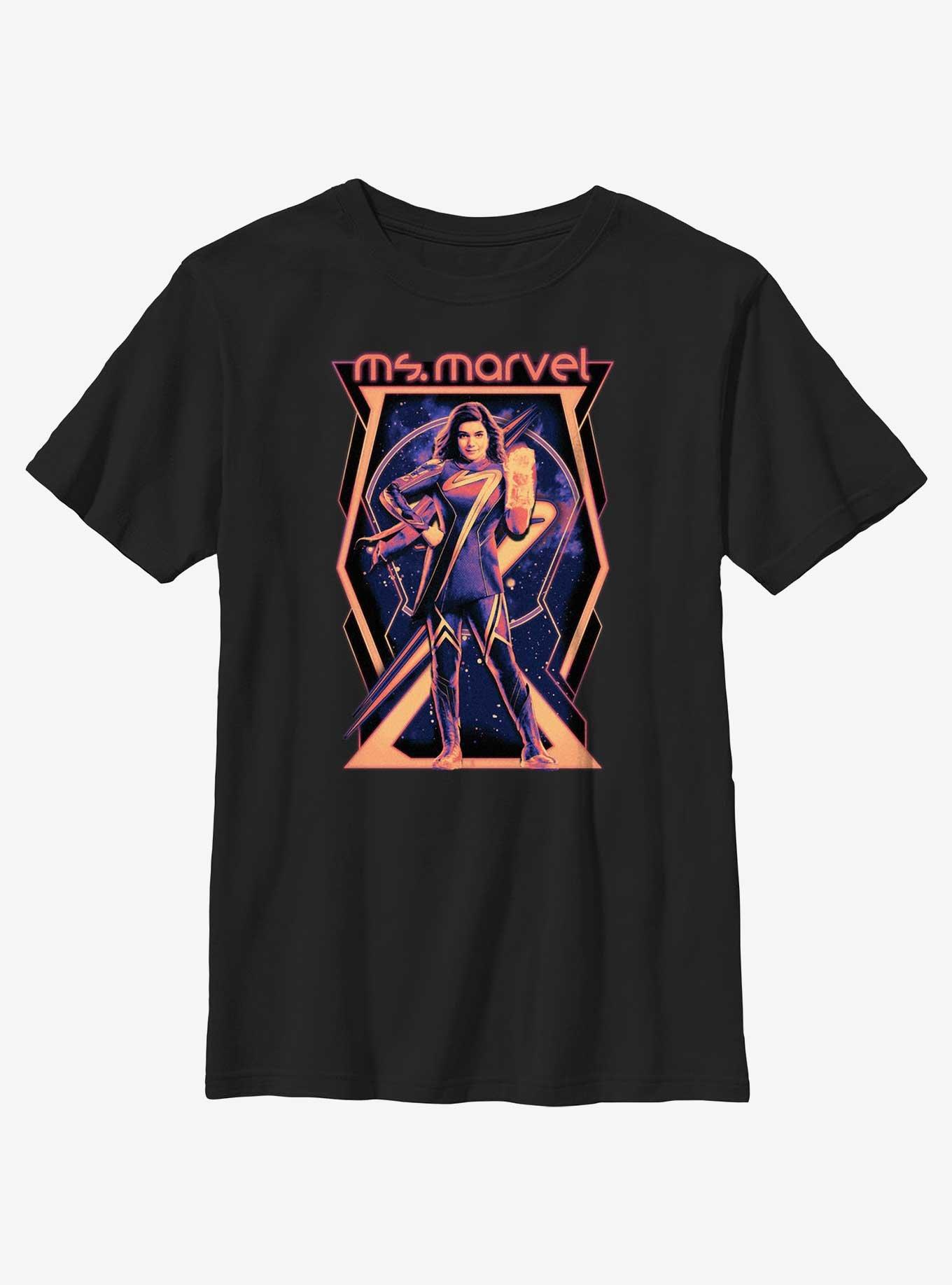 Marvel The Marvels Ms. Marvel Poster Youth T-Shirt, , hi-res
