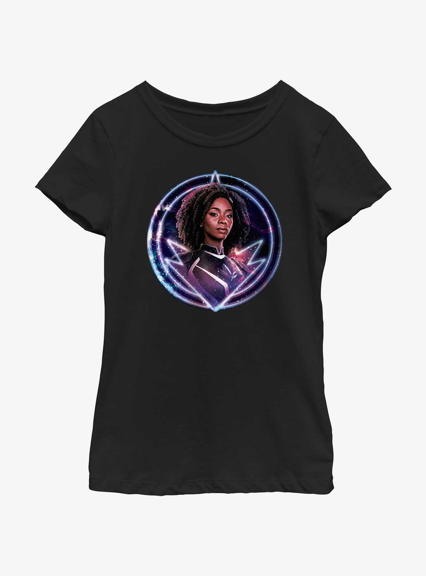 Marvel The Marvels Photon Galaxy Badge Youth Girls T-Shirt, , hi-res