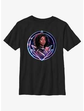 Marvel The Marvels Photon Galaxy Badge Youth T-Shirt, , hi-res