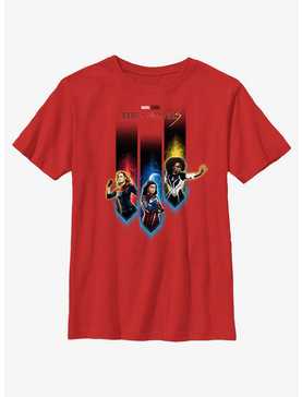 Marvel The Marvels Interplanetary Heroes Youth T-Shirt, , hi-res
