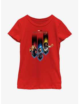 Marvel The Marvels Interplanetary Heroes Youth Girls T-Shirt, , hi-res