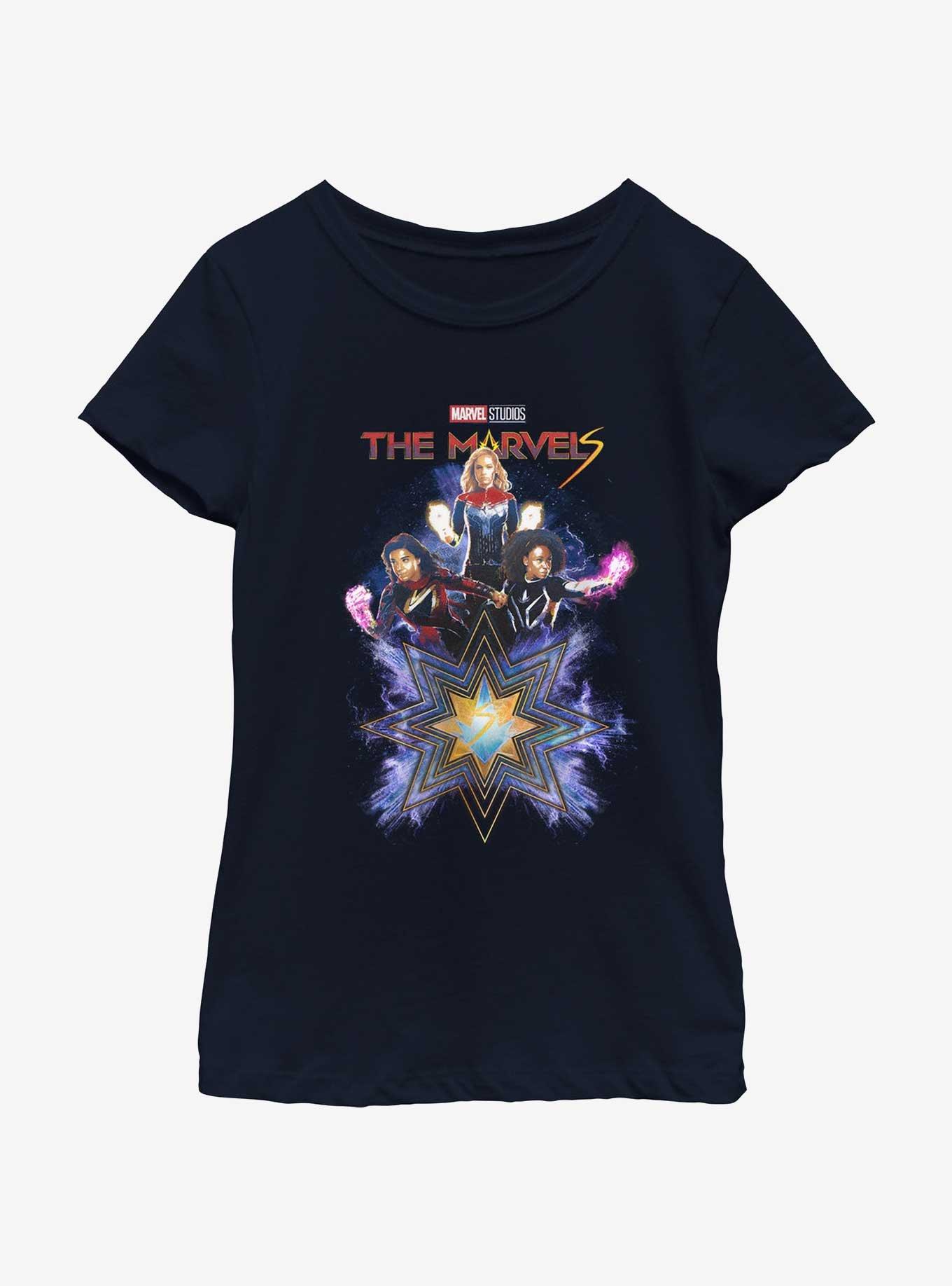 Marvel The Marvels Fabulous Marvels Youth Girls T-Shirt BoxLunch Web Exclusive