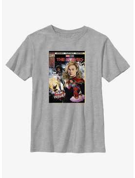 Marvel The Marvels Comic Book Cover Youth T-Shirt BoxLunch Web Exclusive, , hi-res