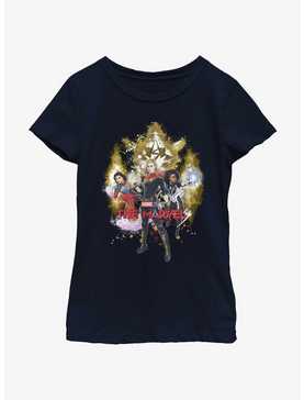 Marvel The Marvels Splatter Power Youth Girls T-Shirt BoxLunch Web Exclusive, , hi-res