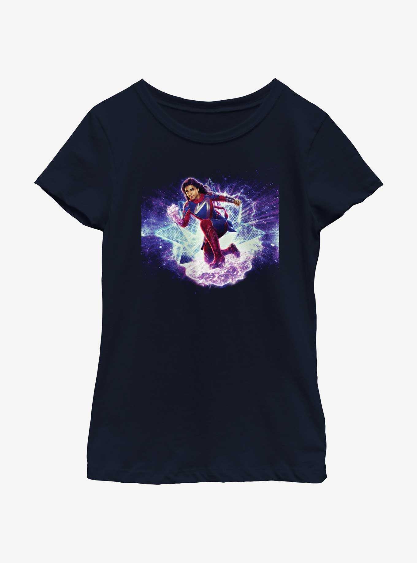 Marvel The Marvels Galactic Hero Ms. Marvel Youth Girls T-Shirt, , hi-res